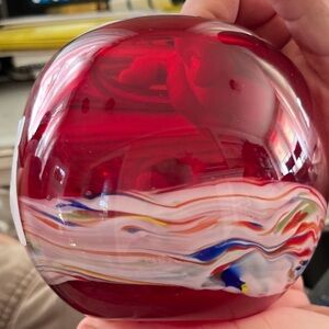 Art Glass Sphere Vase